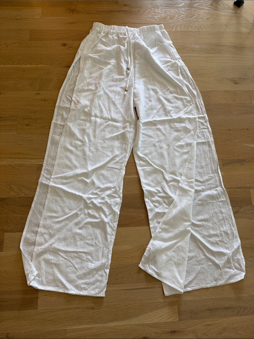 Lulu's White Lightweight Swim Coverup Pants